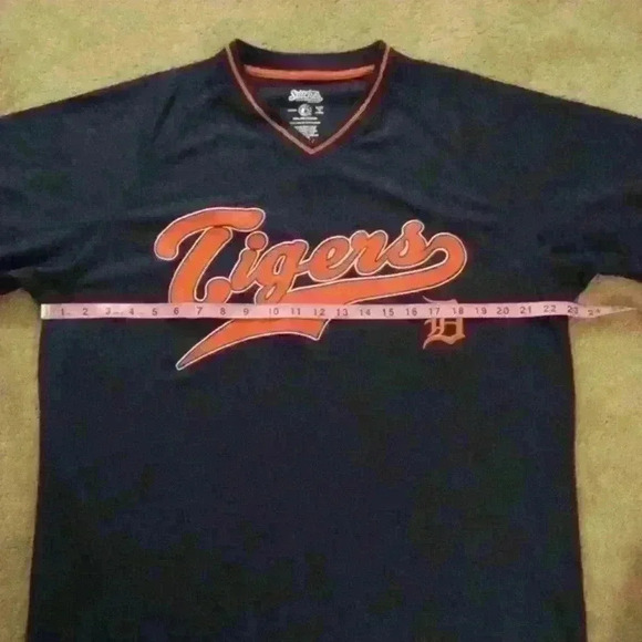 **NWT** DETROIT TIGERS MLB STITCHES 2014 PULLOVER JERSEY‎ SIZE LARGE - Picture 9 of 10